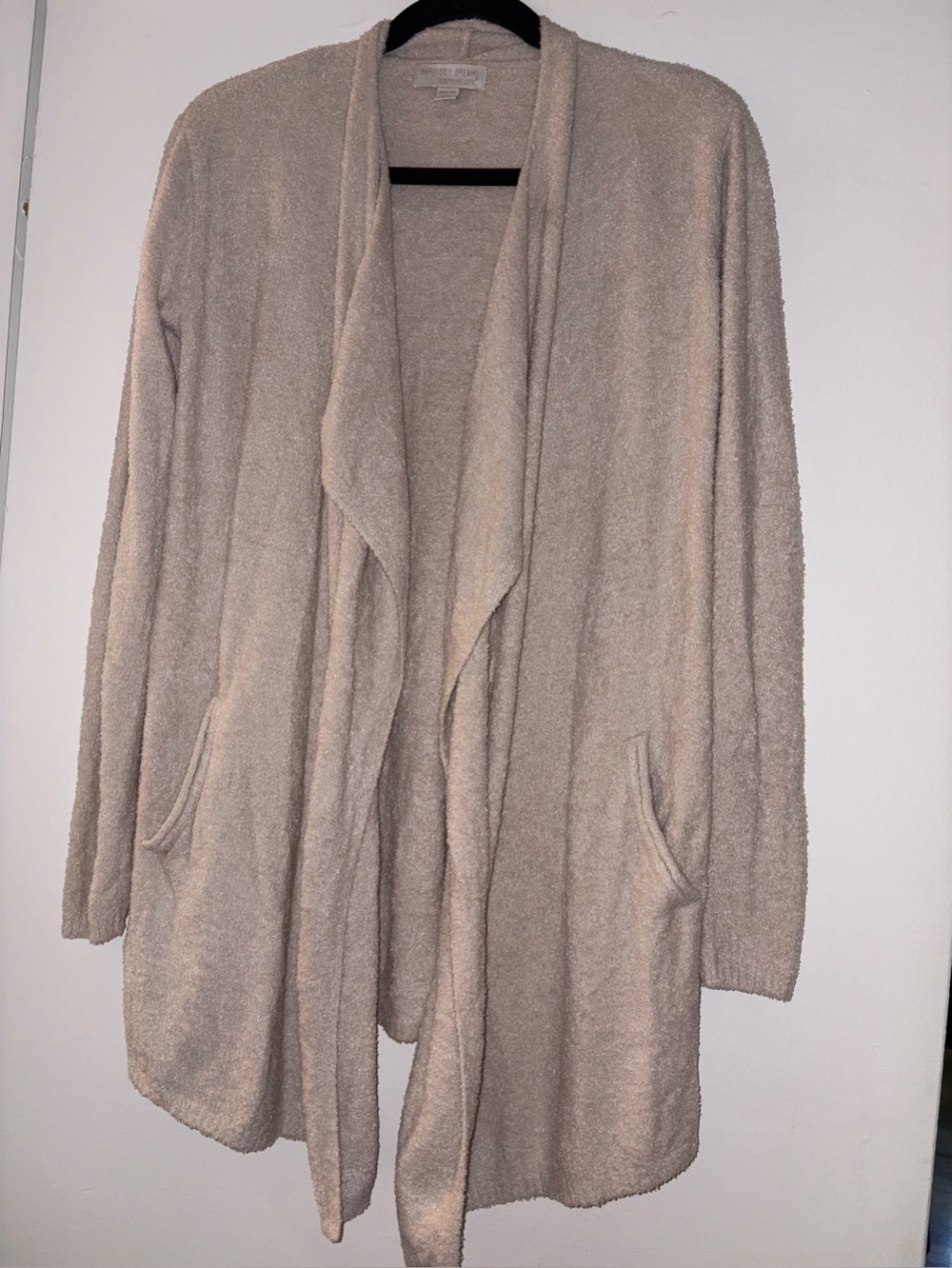 Barefoot Dreams Open-Front Draped Cardigan